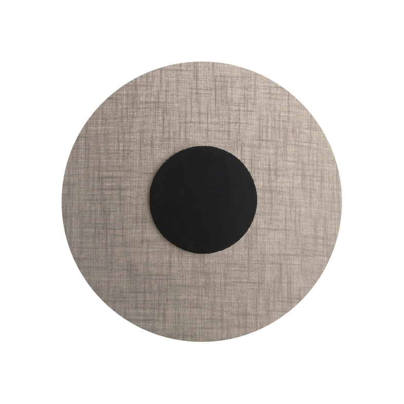 Solaris Applique da Parete Nera con Paralume Avorio 12W 3000K CRI90 IP20 - Rossini Group, Illuminazione LED di Design per Interni