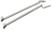 Supporti per battenti in acciaio inossidabile - Set da 2 pezzi - Armatura a treccia - Adatto per battenti scorrevoli - 210mm di lunghezza - Cerniera per battenti
