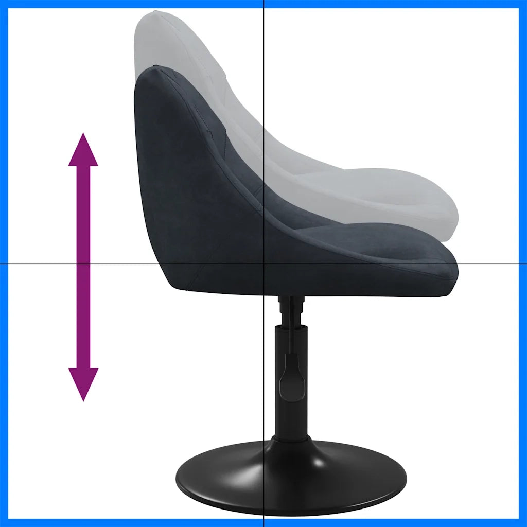 Sedia da Pranzo Grigio Scuro in Velluto cod mxl 55102