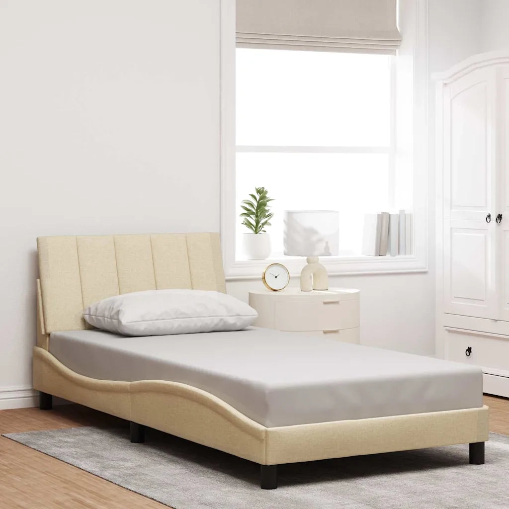 Giroletto senza Materasso Hanko Crema 100x200 cm in Tessuto