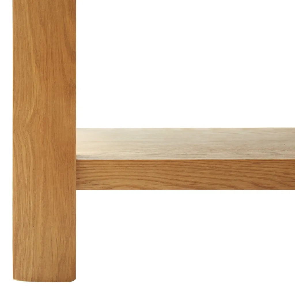 Tavolino da Salotto 90x45x40 cm in Legno Massello di Rovere 289194