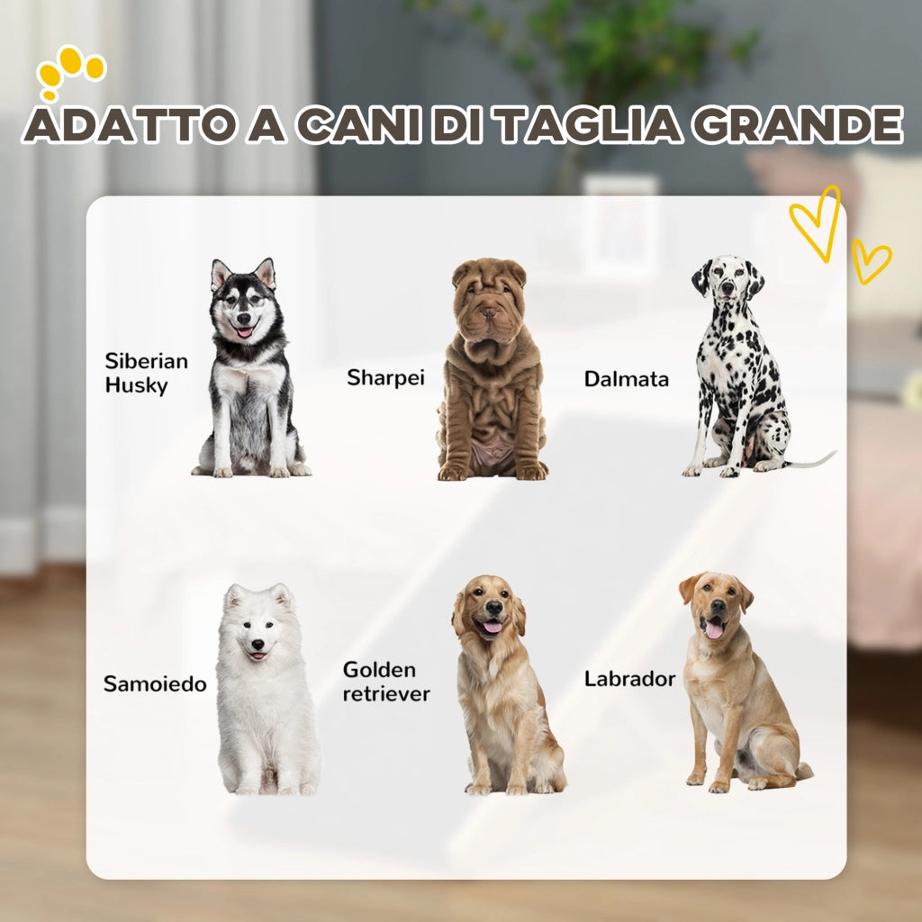 Rampa per Cani e Gatti Pieghevole Regolabile ¨C zephmum ¨C Antiscivolo 75kg
