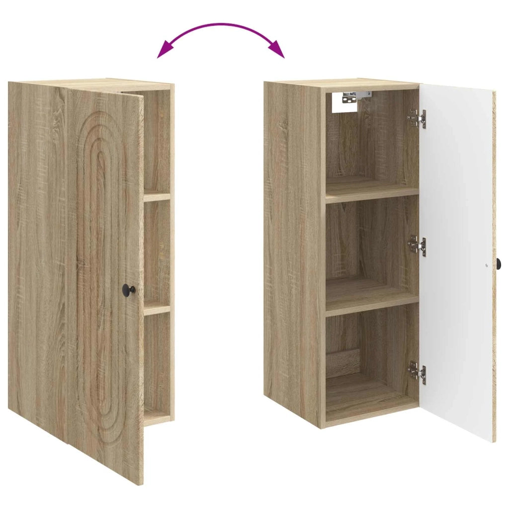 Mobiletto a muro Rovere Sonoma 33 x 34,5 x 90 cm