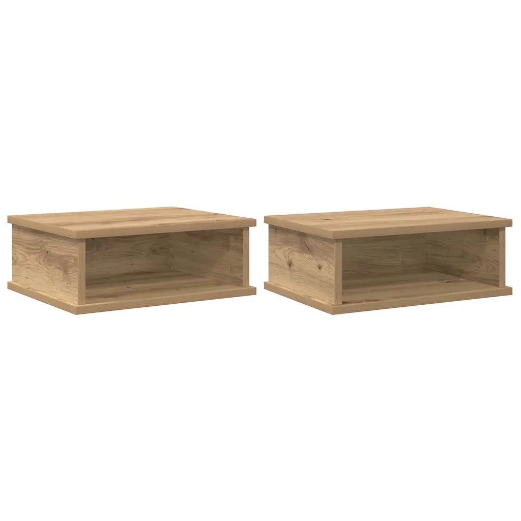 Comodino 2 pcs Rovere artigianale 40 x 31 x 15 cm 891119