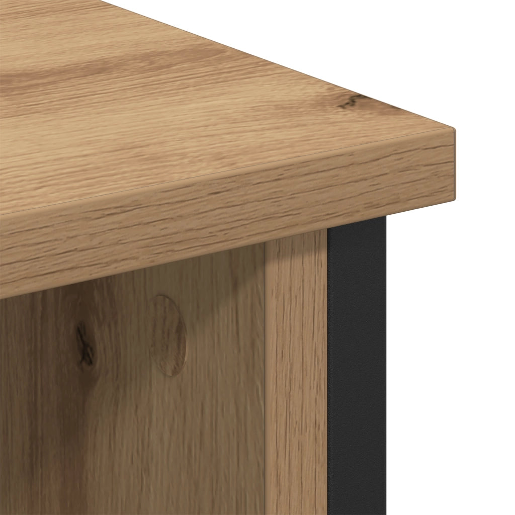 mobile TV  Artisan Rovere 100x35x45 cm Legno ingegnerizzato e Acciaio