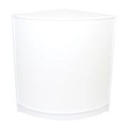 Bancone Angolare CM60 Bianco – MDF con 2 Ripiani Interni