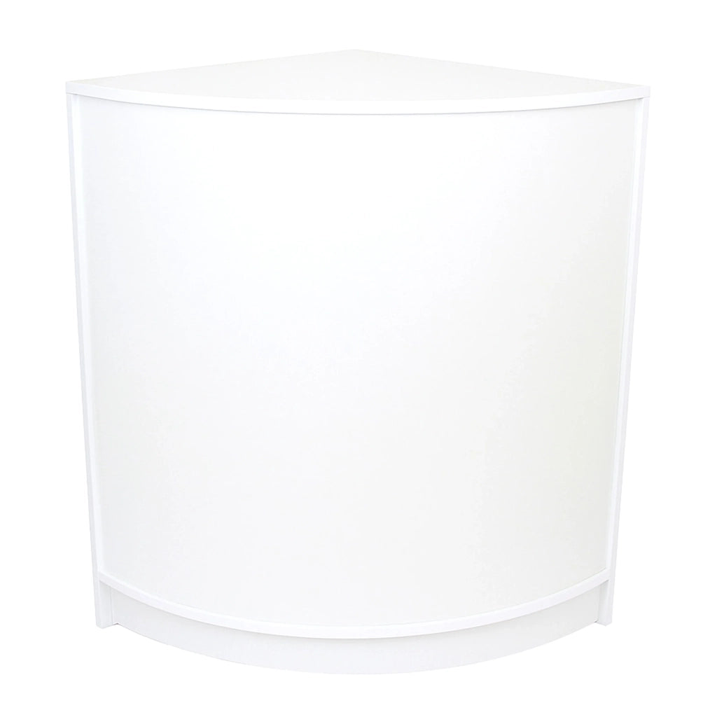Bancone Angolare CM60 Bianco – MDF con 2 Ripiani Interni