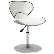 Sedie da Pranzo 4 pz Bianche in Similpelle 3088575