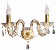 Applique Candellux Maria Teresa 2xE14 ottone cristallo