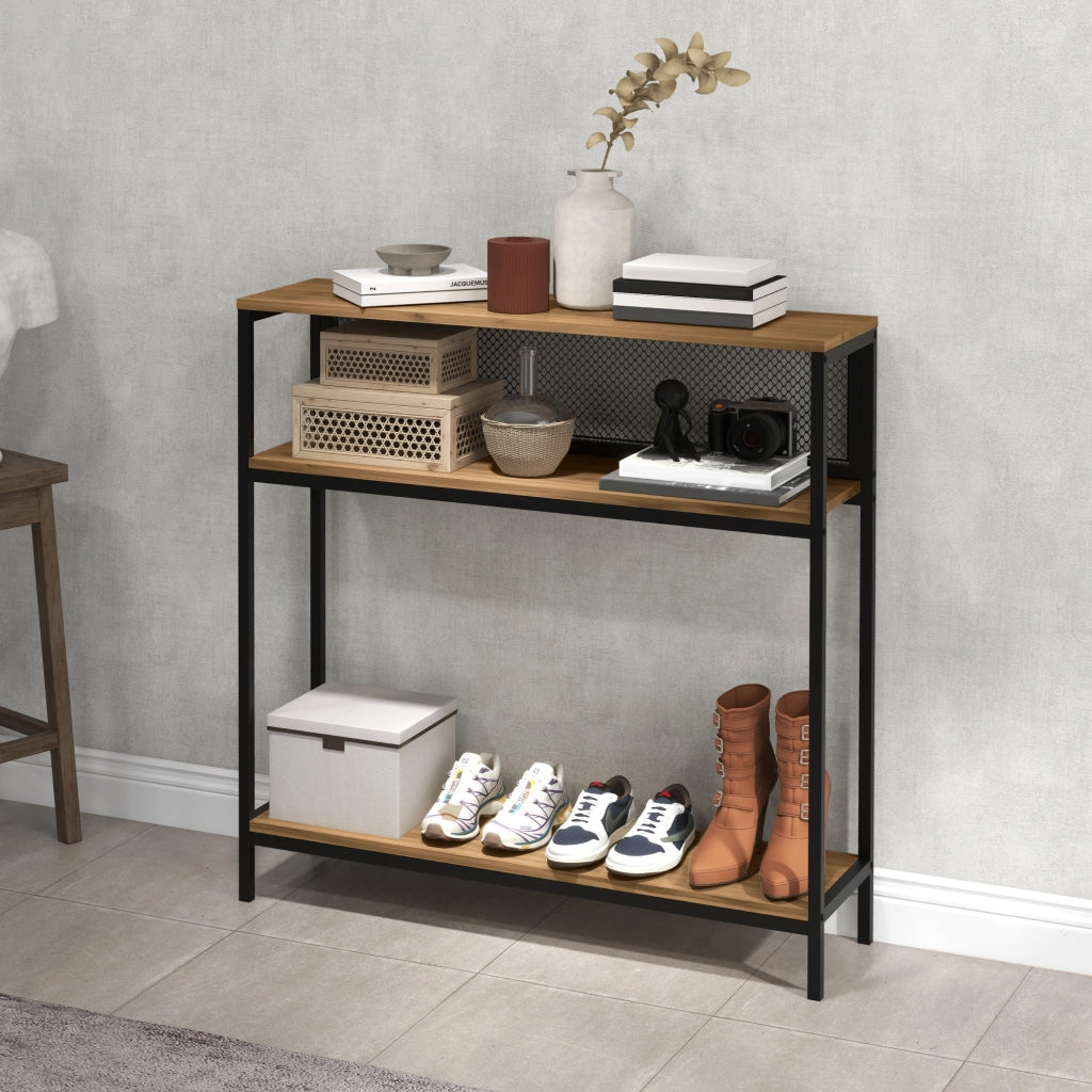 Tavolo da pranzo allungabile ¨C zephmum ¨C Legno massello di quercia, 100x90x29.5 cm