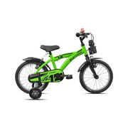 Bicicletta legnano 26l9700v bimbo con rotelle green black glossy