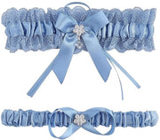 Set di fascette per sposa 2 pezzi - Fascetta per sposa blu - Fascetta per sposa in poliestere - 170mm x 50mm - Progettata elegantemente