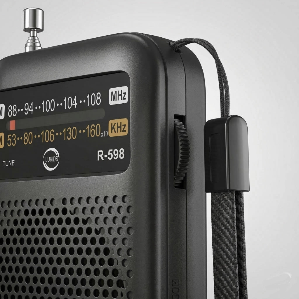 RADIO PORTATILE AM FM COMPATTA CON PRESA AURICOLARI ALTOPARLANTE AS-08120
