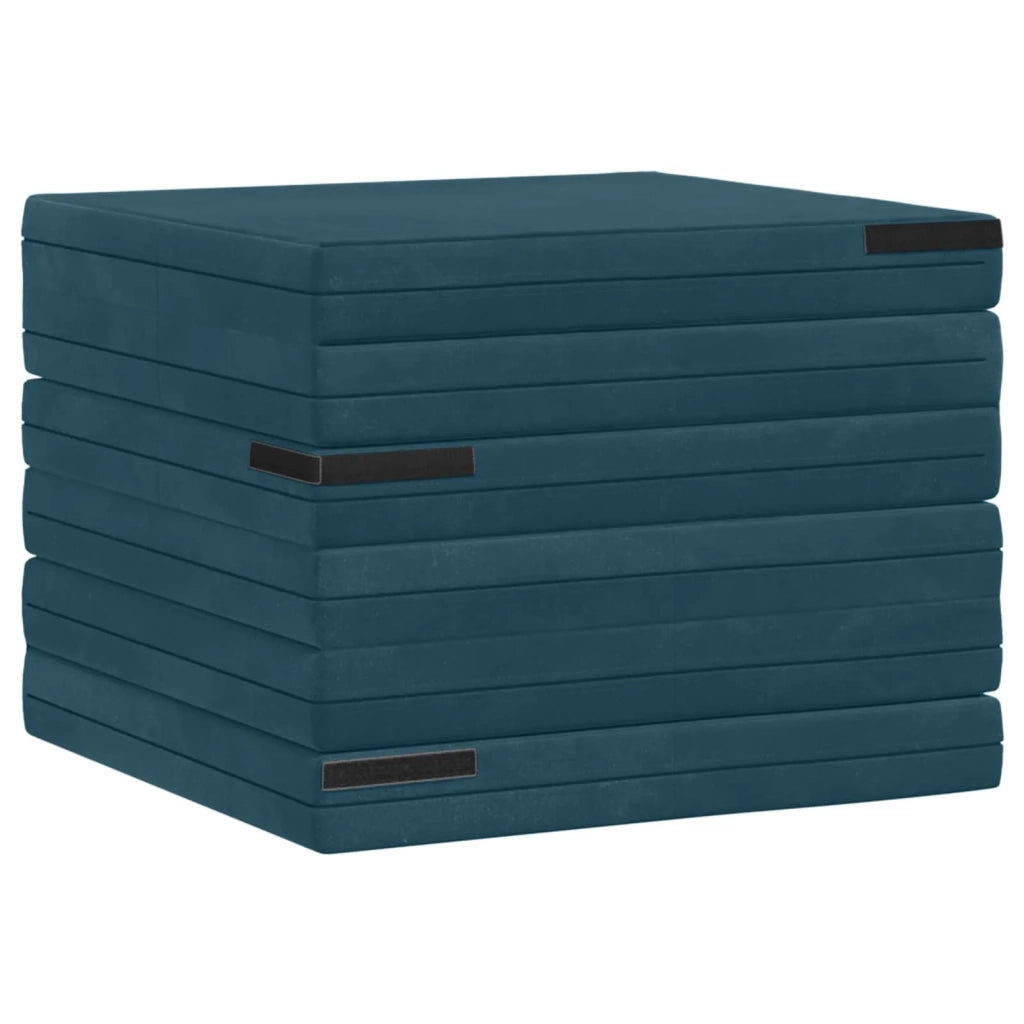 Divano Letto Pieghevole 140 x 67 x 45 cm Blu