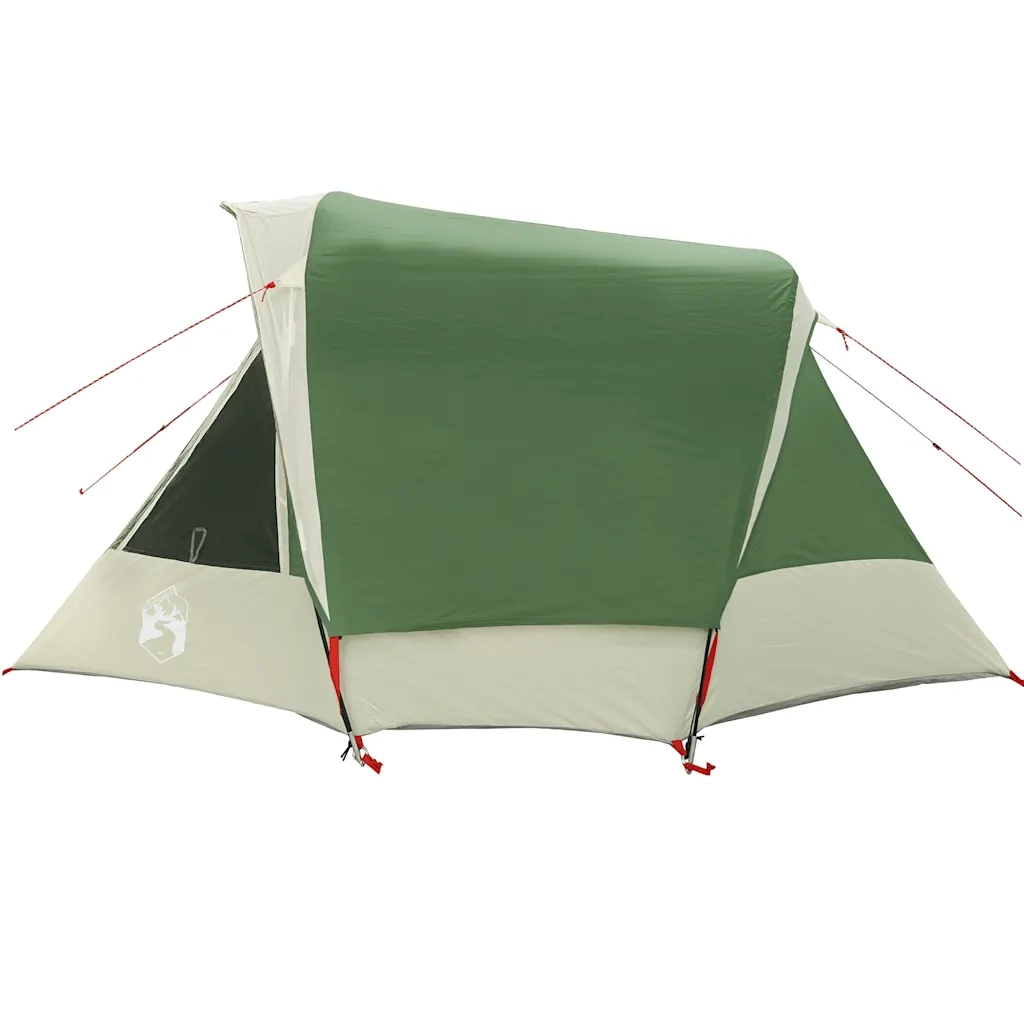 Tenda Familiare Cabina per 6 Persone-Tenda da campeggio Verde Impermeabile 137450