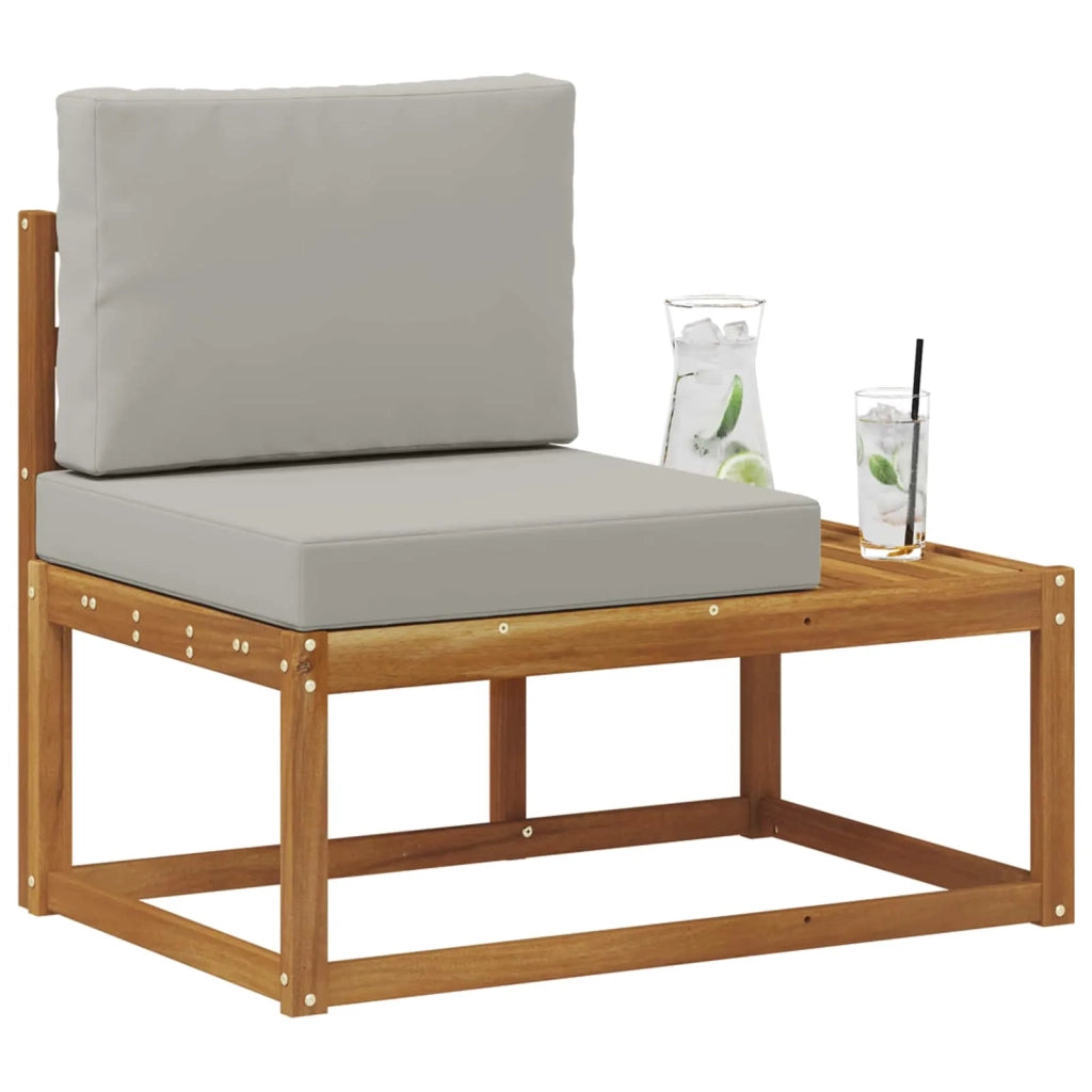 Divano da Esterno con cuscino-Divano da Giardino Naturale 91 x 63 x 73 cm 727431