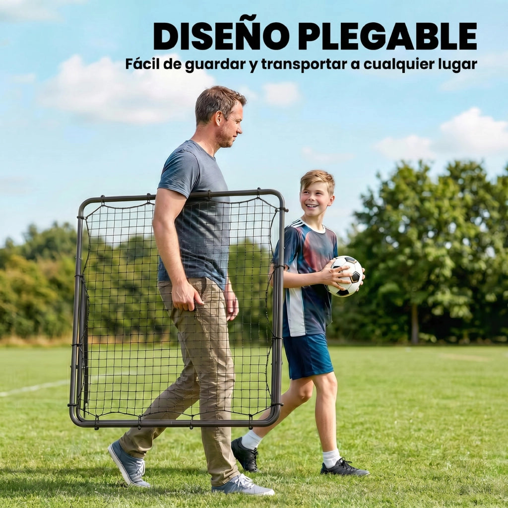 Porta Pallone da Calcio Pieghevole ¨C zephmum ¨C Nero 120x73x112 cm