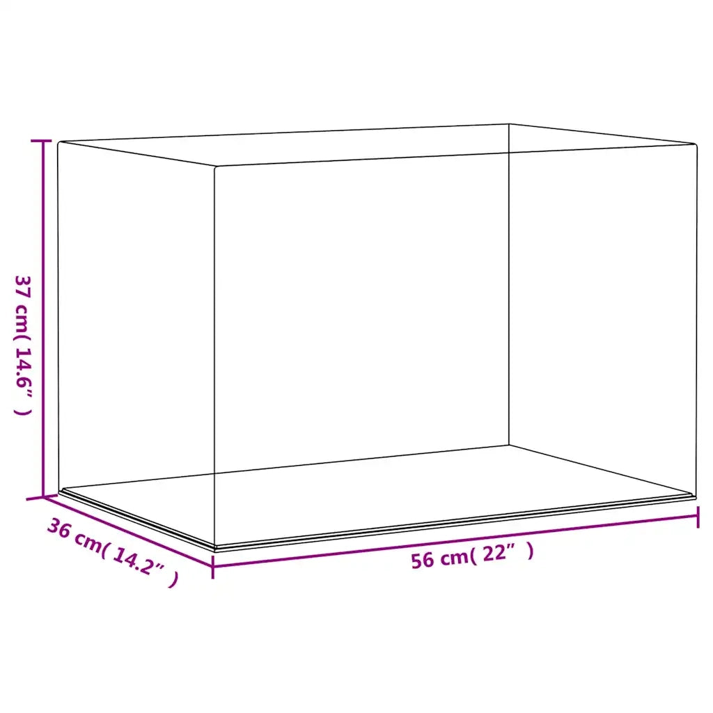 Scatola Espositiva Trasparente 56x36x37 cm in Acrilico CFW6375509