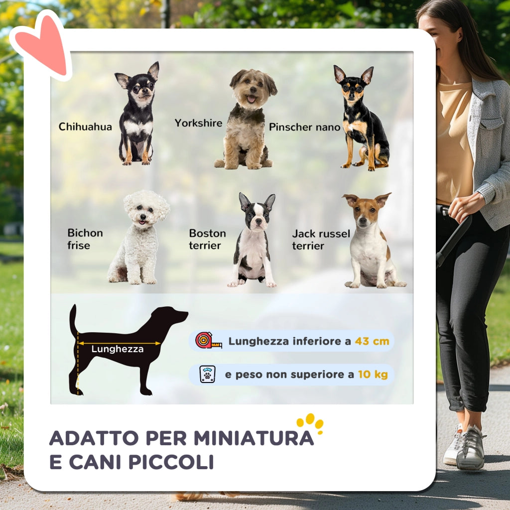 Passeggino per Cani Pieghevole con Cestino ¨C zephmum ¨C Grigio 76.5x52x95 cm