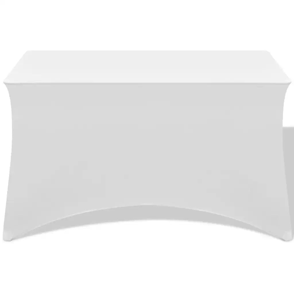 Fodere Elasticizzate per Tavolo 2 pz 243x76x74 cm Bianche CFW5179329