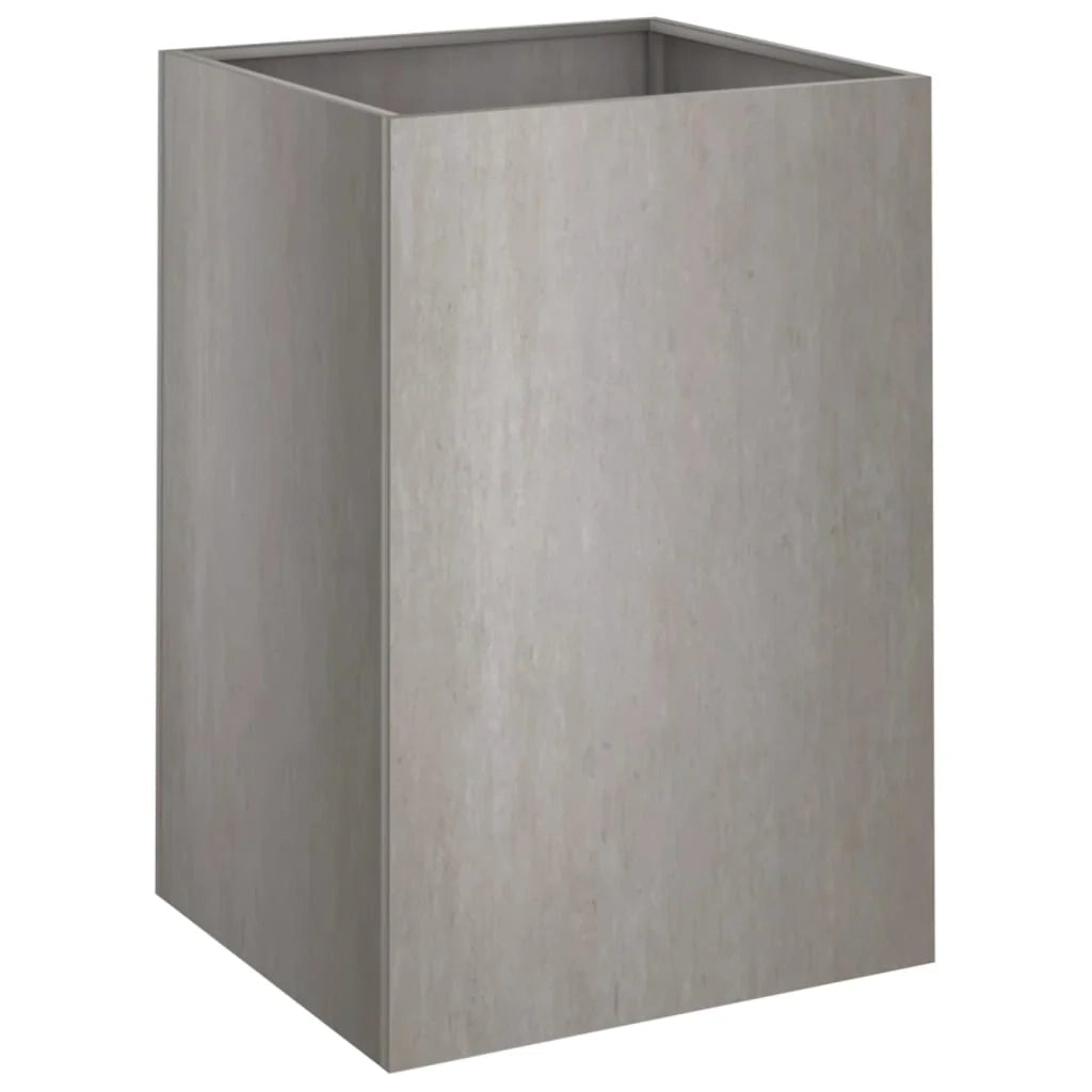 Fioriera rialzata per piante fiori terrazza giardino 42 x 38 x 75 cm acciaio corten marrone 02_0037599