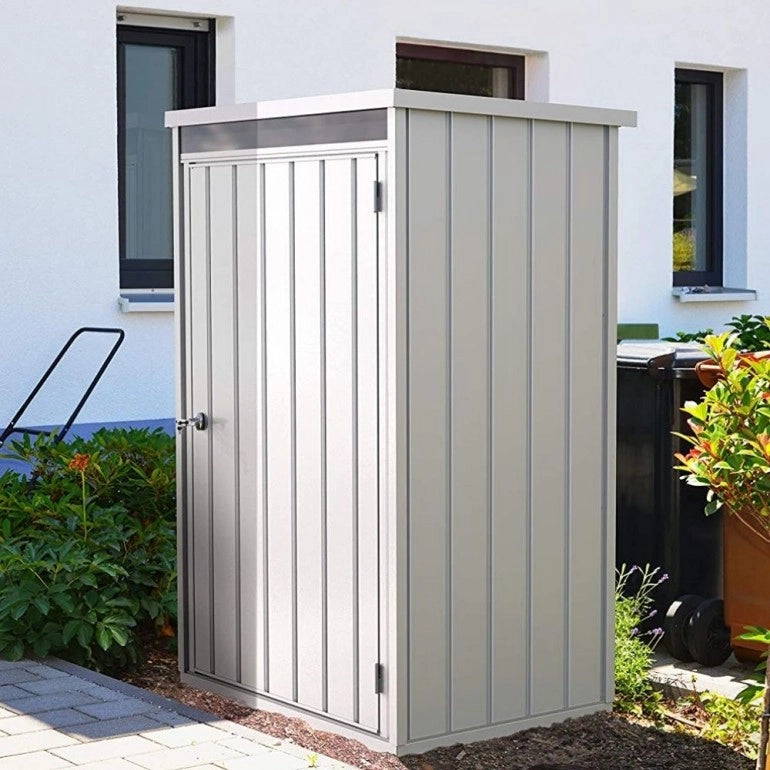 Armadio Ripostiglio Palladium High Store 98,1x77x196 cm a UNA PORTA da esterno di colore grigio