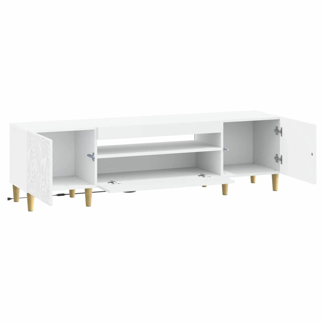 Mobile TV LED Bianco Legno ingegnerizzato 897125