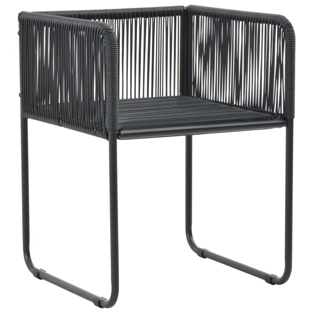 Set da Pranzo da Giardino 7 pz Nero 3156501