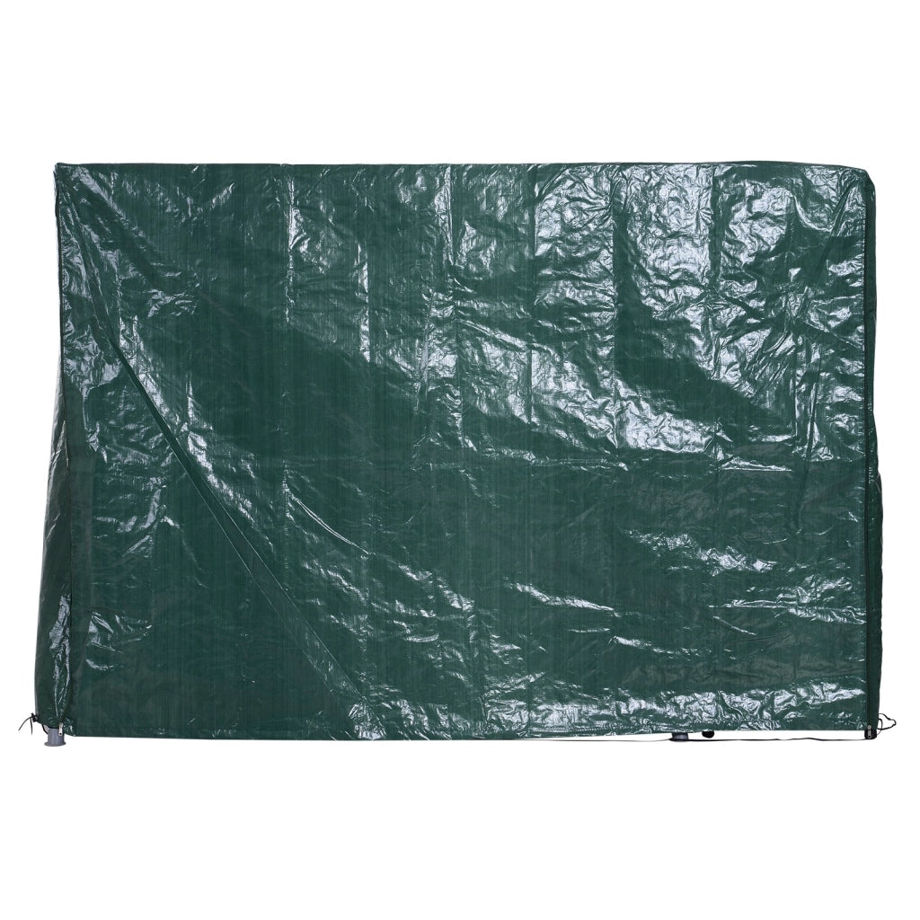 Easycomfort Copertura per Dondolo da Giardino Impermeabile Anti UV Anti Muffa con Fissaggio PE 215x155x150cm Verde