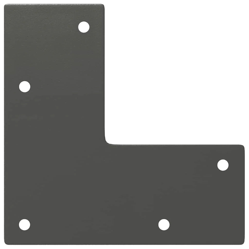 Set di 4 gambe a forcina per tavolino 10 cm design moderno finitura opaca in acciaio antracite 02_0056709