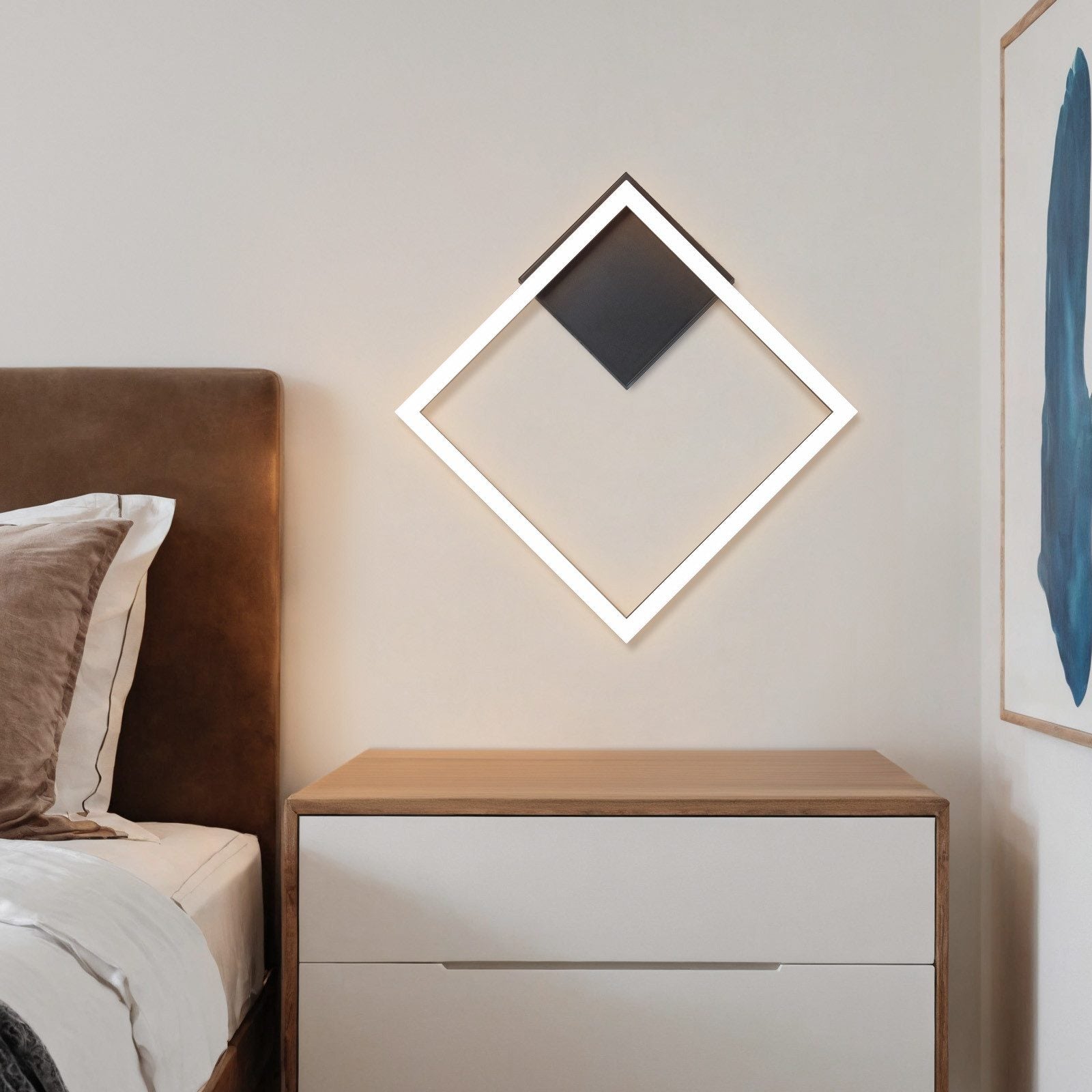ZMH Lampada da soffitto plafoniera LED moderna nera 3000K per soggiorno sala pranzo corridoio