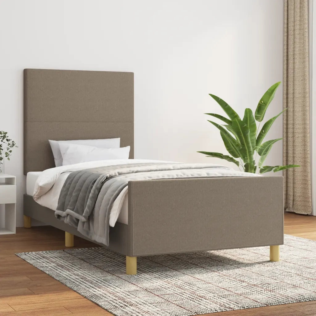 Giroletto senza Materasso Tortora 100x200 cm in Tessuto 3124875