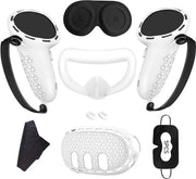 Hoesa protezione per Quest 3, accessori VR, hoesa per mano, visiera solare - bianco