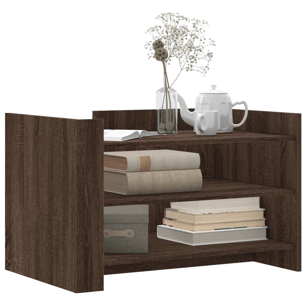 Tavolino da salotto | Tavolino da caff¨¨ | Tavolino da Soggiorno Rovere Marrone 80x50x50cm Legno Multistrato