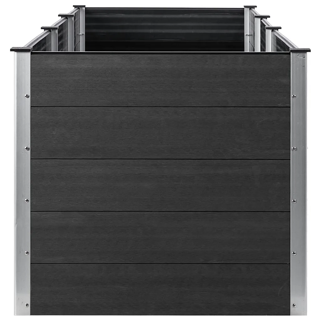 Fioriera Rialzata da Giardino 300x100x91 cm in WPC Grigio 318102