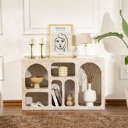 Madia Arsenioiu, Credenza 6 Ripiani, 120x37x74h cm Beige Marmo