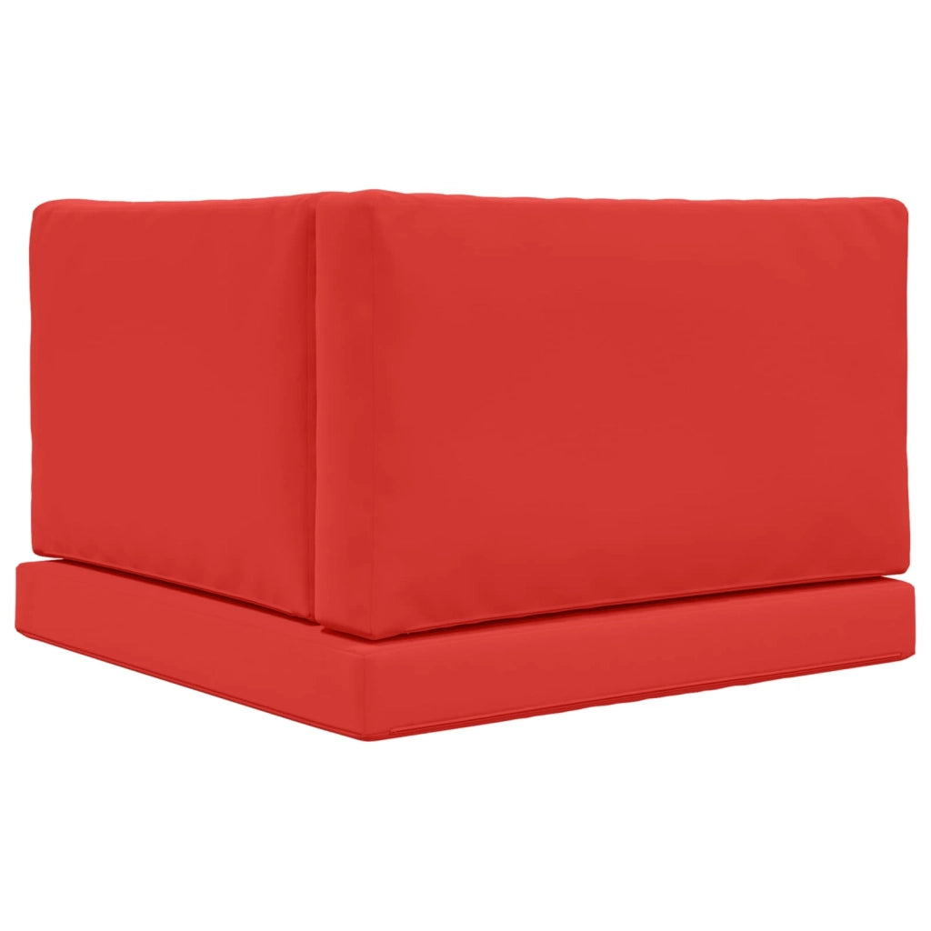 Cuscino per divano da esterno 3 pcs Rosso Poliestere 900869