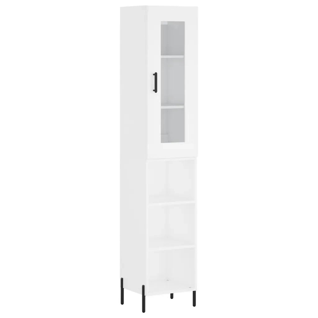 Credenza Bianca 34,5x34x180 cm in Legno Multistrato 3199369