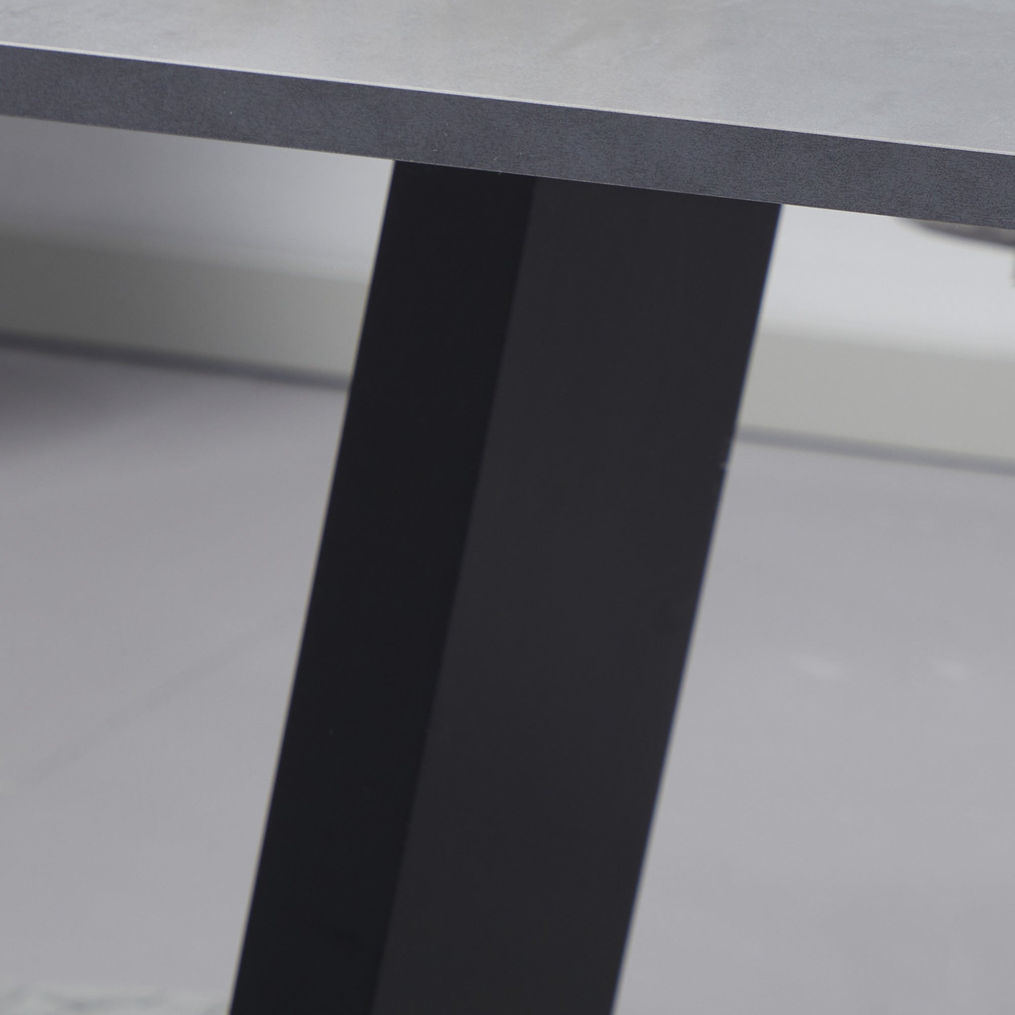 Tavolo da Pranzo per 4-6 persone 140x80x76 cm Piano Effetto Marmo