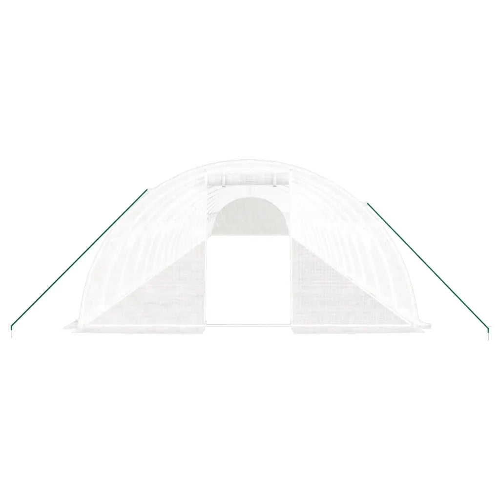 Serra con Telaio in Acciaio Bianco 88 mÂ² 22x4x2 m