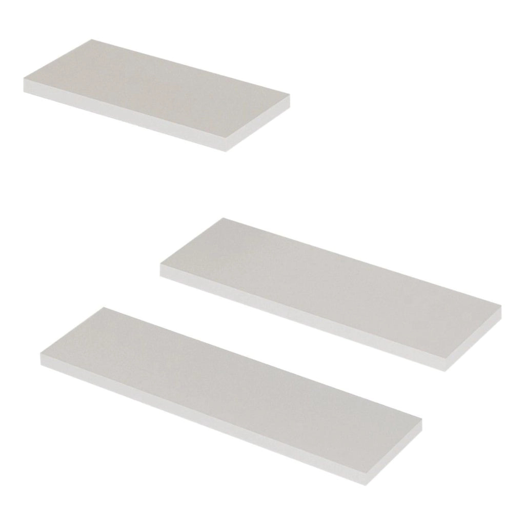 Roscigno, Mensola 3 Ripiani, 30x2x14h cm Bianco
