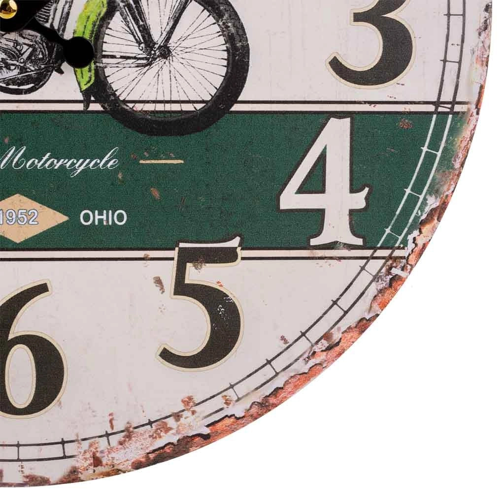 Orologio da parete in legno bianco d34x2h