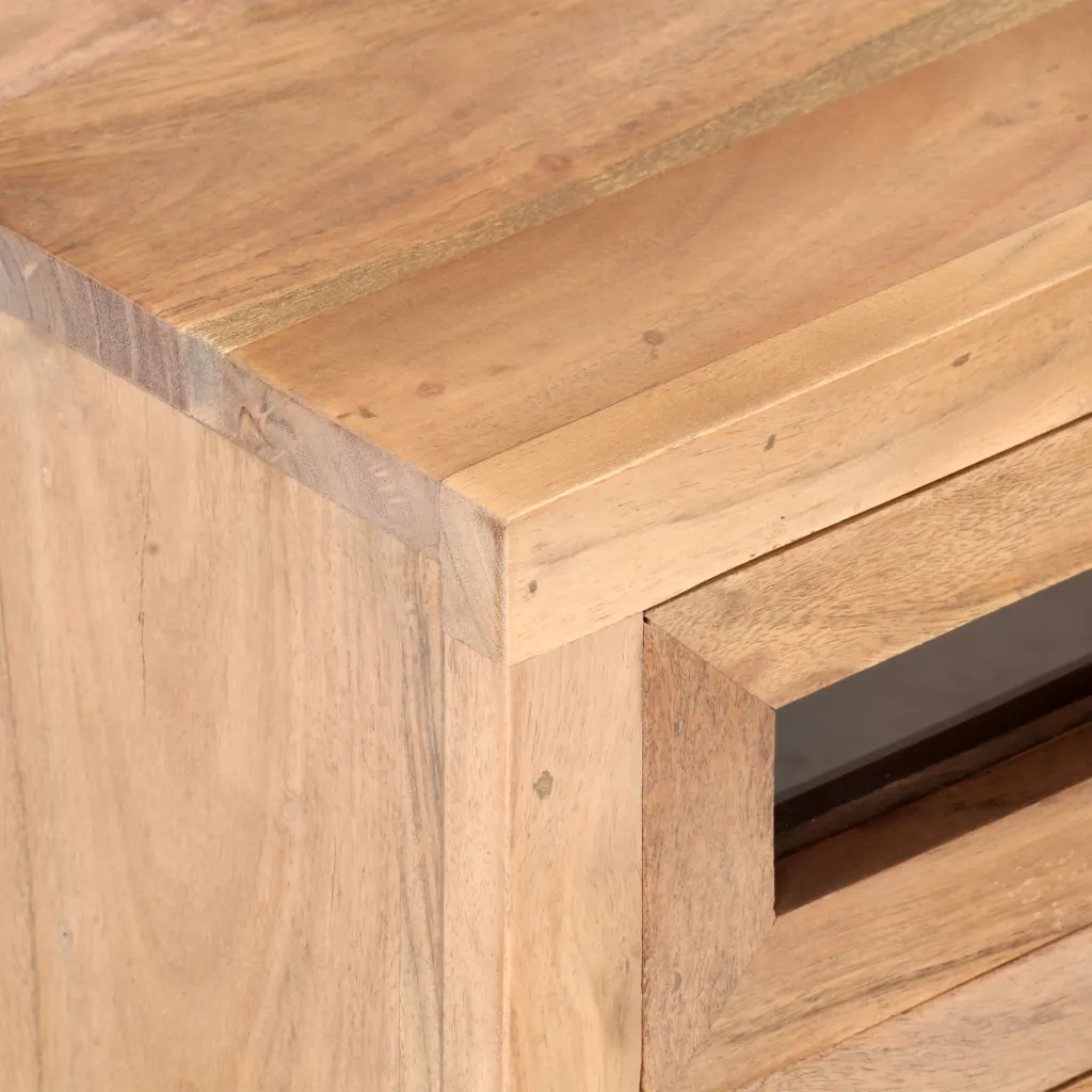 Mobile Porta TV 110x30x40 cm in Legno Massello di Acacia 323503