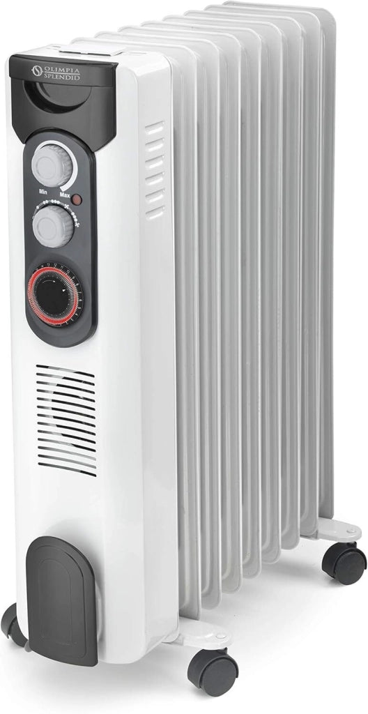 Olimpia Splendid 99617 Caldorad 9TT Radiatore ad Olio 2000W 9 elementi Timer 24h Funzione ECO per ambienti fino a 75 m³ colore Bianco