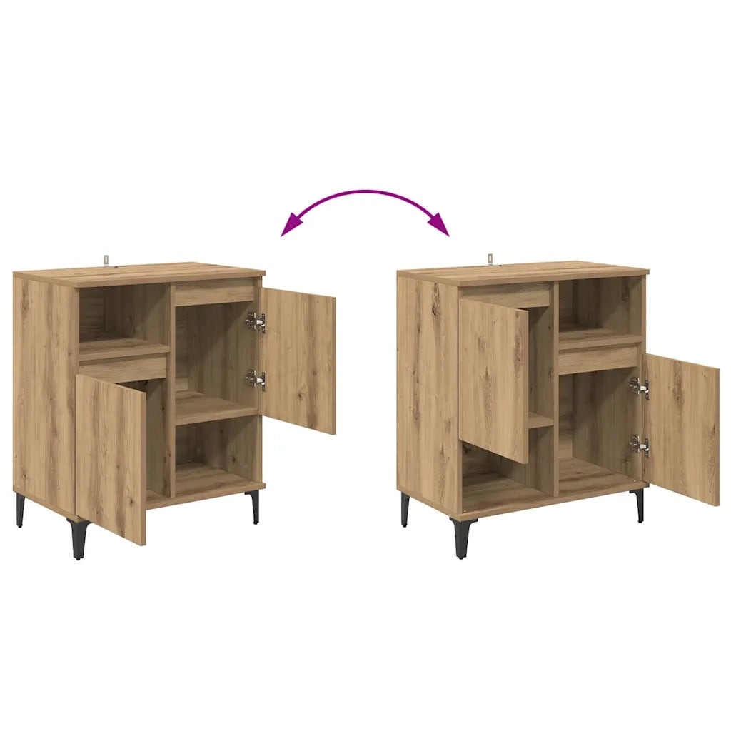 Sideboards 3 pcs Rovere artigianale 60 x 35 x 70 cm