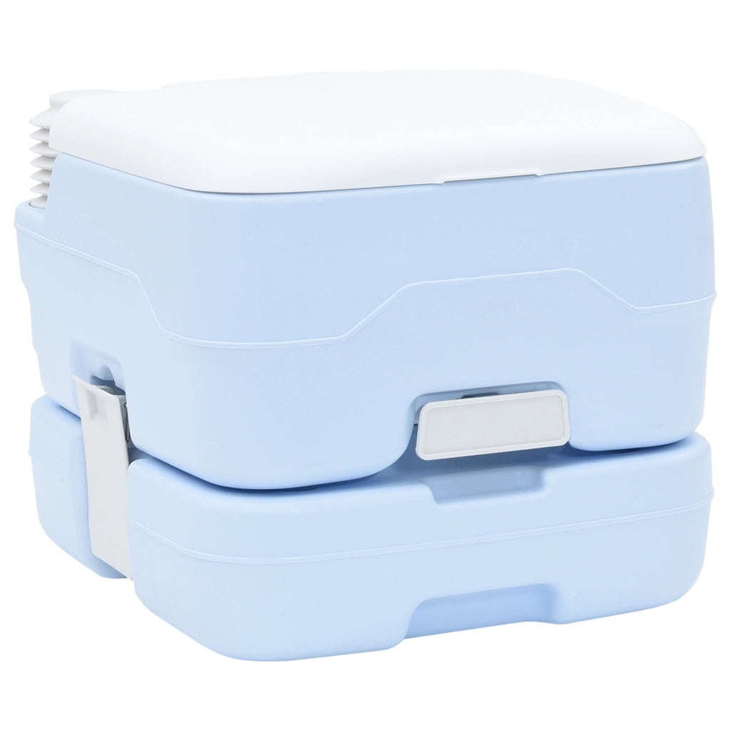 Toiletta da Campeggio corpo blu chiaro + coperchio bianco
