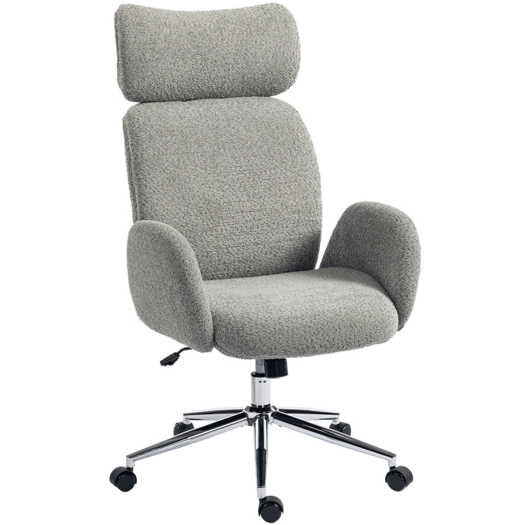 Sedia da ufficio ergonomica con poggiatesta regolabile ¨C zephmum ¨C Grigio scuro