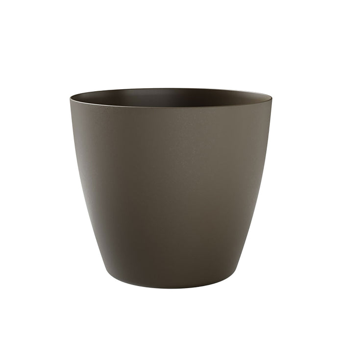 Vaso Rotondo Indoor e Outdoor Bayon Kit Sand Ø50 cm in Plastica Sabbia