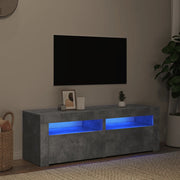 Mobile Porta TV con Luci LED Grigio Cemento 120x35x40 cm cod mxl 14158