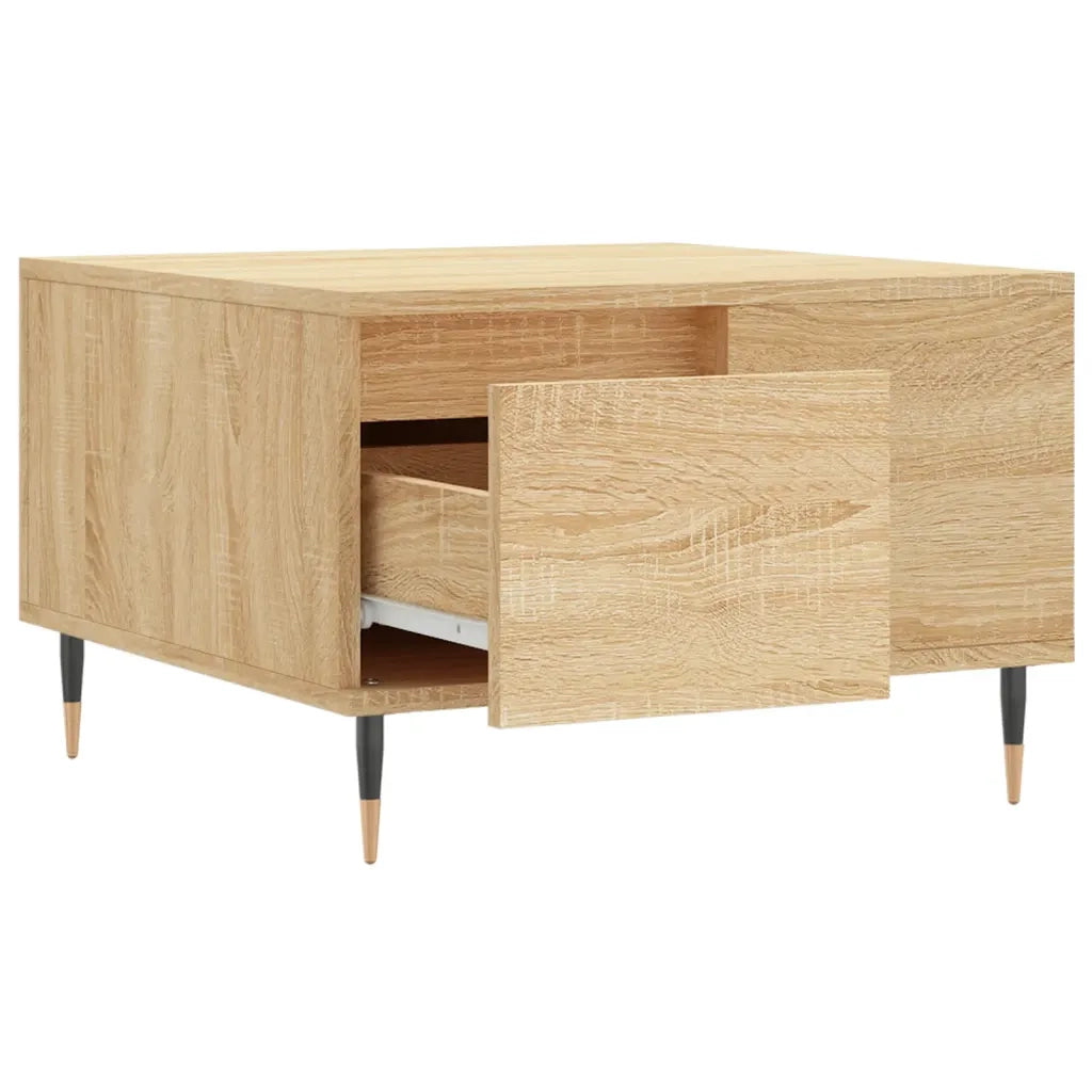 Tavolino Salotto Rovere Sonoma 55x55x36,5 cm Legno Multistrato 830751